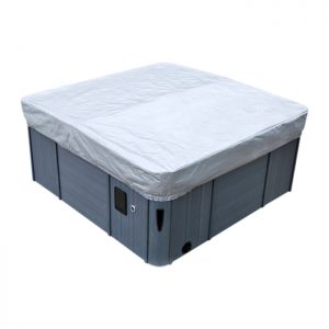 Use the Spa Cover Guard to protect your expensive hot tub cover from ice, snow, tree sap, harsh rain, and UV damage. The Cover Guard is extremely strong, water-resistant and designed to work in all climates. The 12 inch skirt features elasticated hem corners for easy installation and removal.